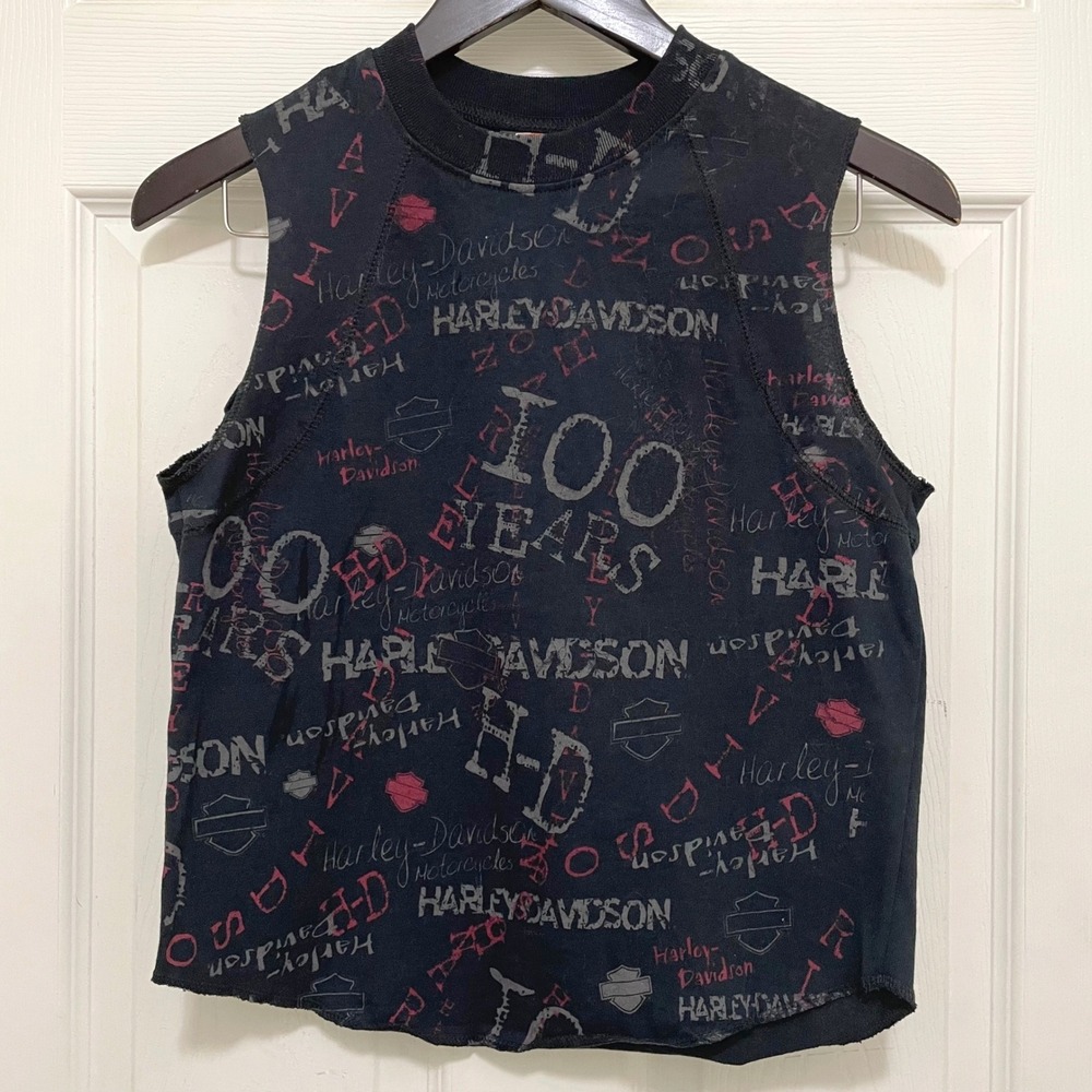 Vintage Harley Davidson 100th Anniversary Muscle Tank Top Big Moose‎ Y2K M USA